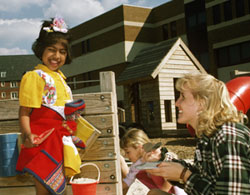 HD student with children